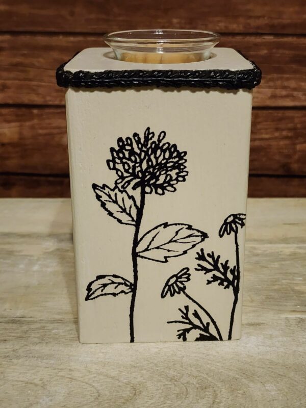 Tall Flower Candle Holder