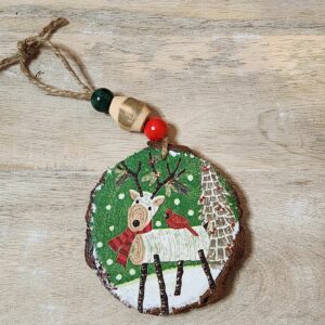 Woodsy Reindeer Ornament