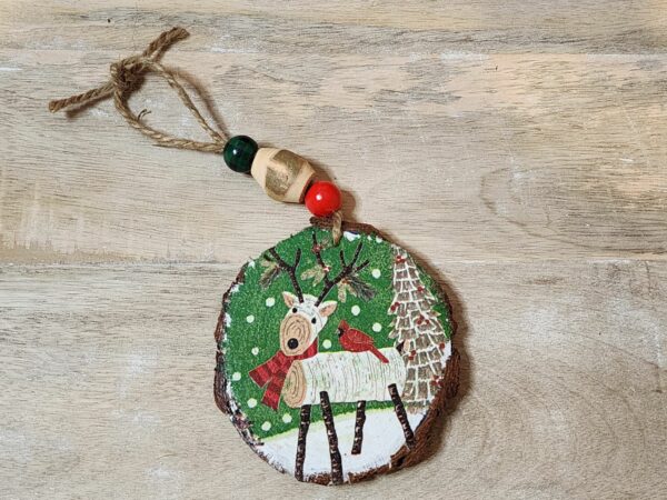 Woodsy Reindeer Ornament