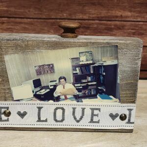 Wooden Block Photo Display