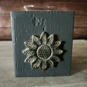 Grey Candle Holder
