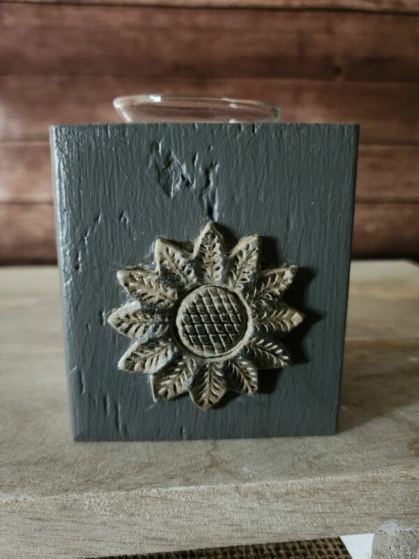 Grey Candle Holder