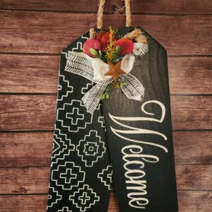 Welcome Tags (White/Black Stain)
