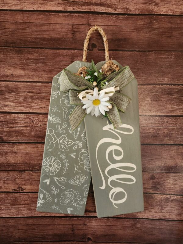 Hello Tags (White/Sage)