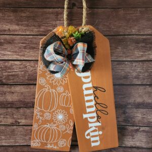 Hello Tags (Orange/White)