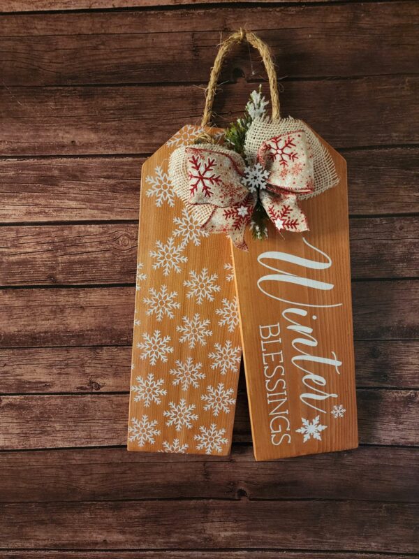 Winter Blessings Tags (Natural/White)
