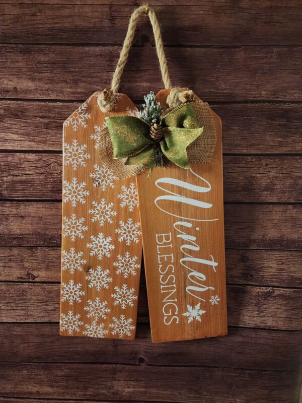 Winter Blessings Tags (Natural/White) - Image 2