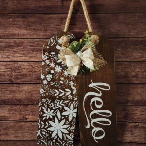 Hello Tags (White/Dark Stain)