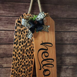 Hello Tags (Black/Natural Stain)