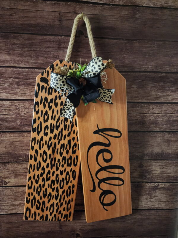 Hello Tags (Black/Natural Stain)