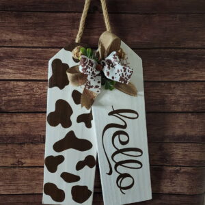Hello Tags (Brown/White Stain)