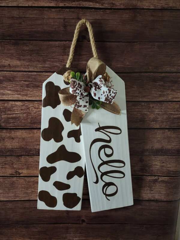 Hello Tags (Brown/White Stain)